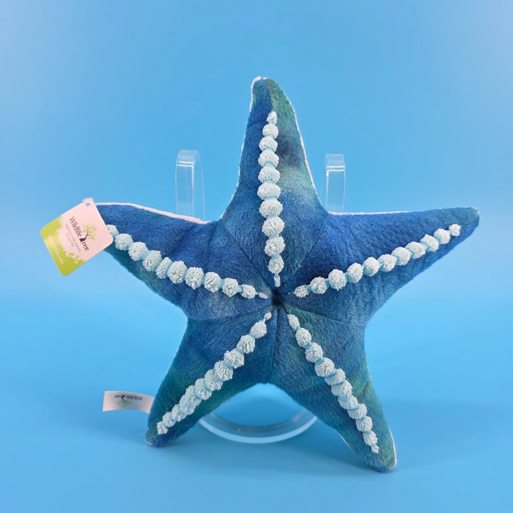Wildlife Tree Blue Starfish Plush Stuffed Animal Ocean Sea Life‎ 10 inch NWT